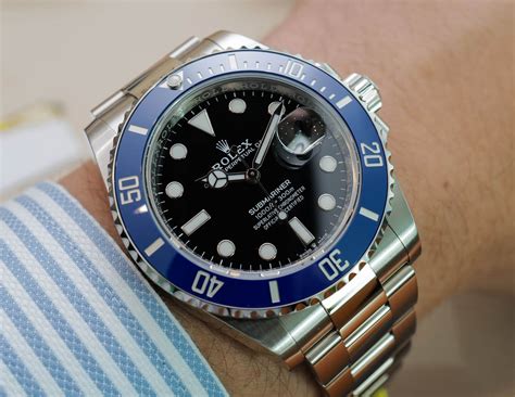 rolex sub blue bezel on leather|2023 rolex submariner blue dial.